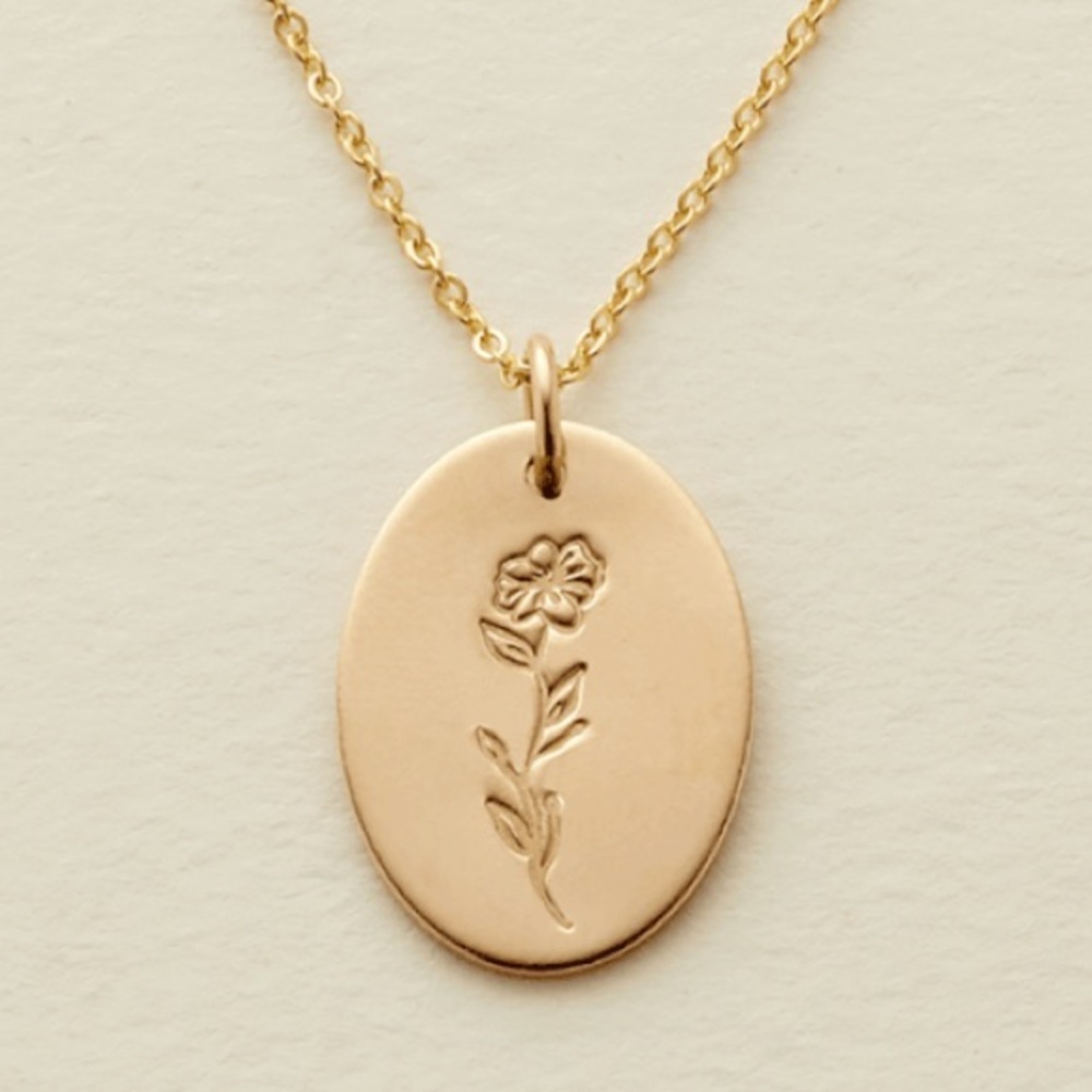 Dainty Floral Family Bohemian Charm Gift Necklace - Picture 8 of 16